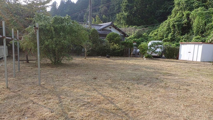 浜松市天竜区個人宅の除草作業